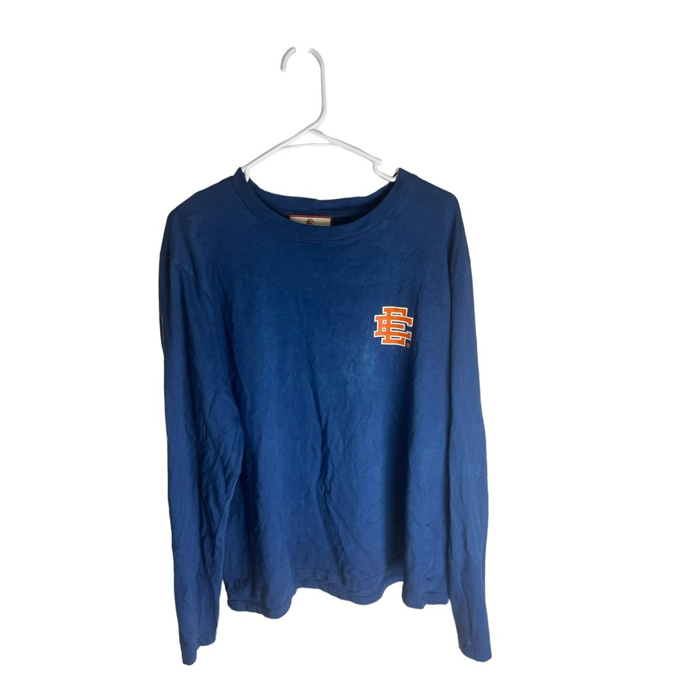 Eric Emanuel Long sleeve blue/orange vintage shirt